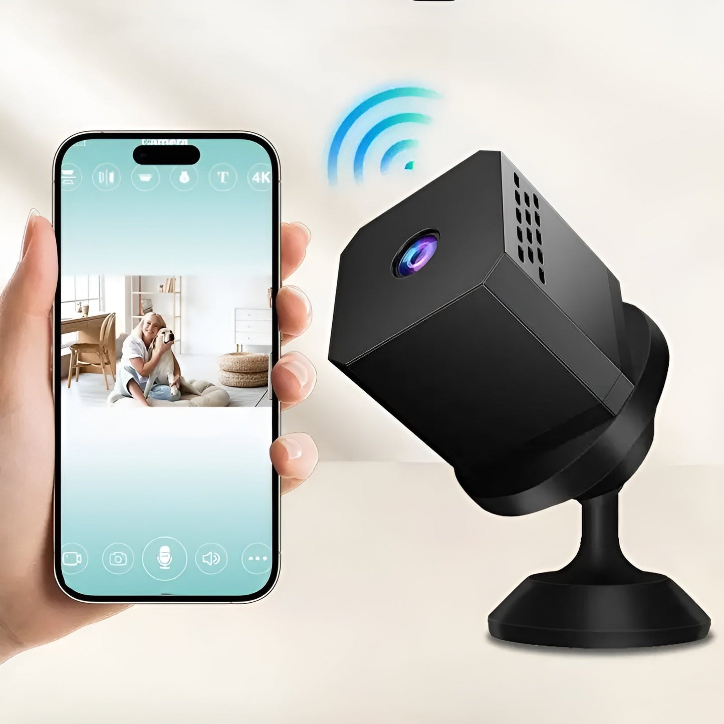 Globetrek° CompactCamera: Trådløs HD Natsyn Hjem Monitor Kompakt Kamera