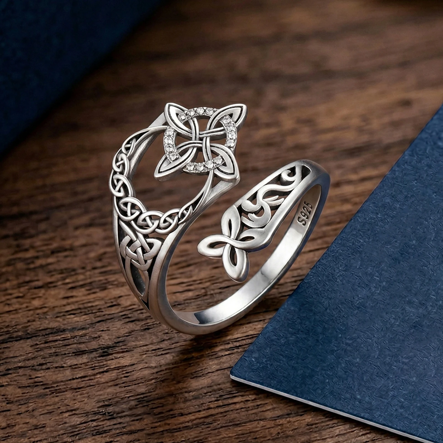 Jewelance™ KnotRing 1+1 GRATIS: Vintage-inspireret justerbar minimalistisk keltisk knotringe