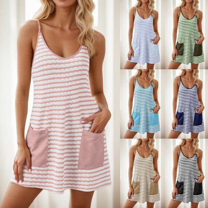 Icone™ DressShorts: Avslappet Minikjole Uten Ermer Med Innebygde Shorts