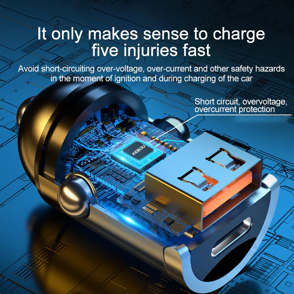 CarAdapter 1+1 GRATIS: Mini Universell Ladeadapter for Bil