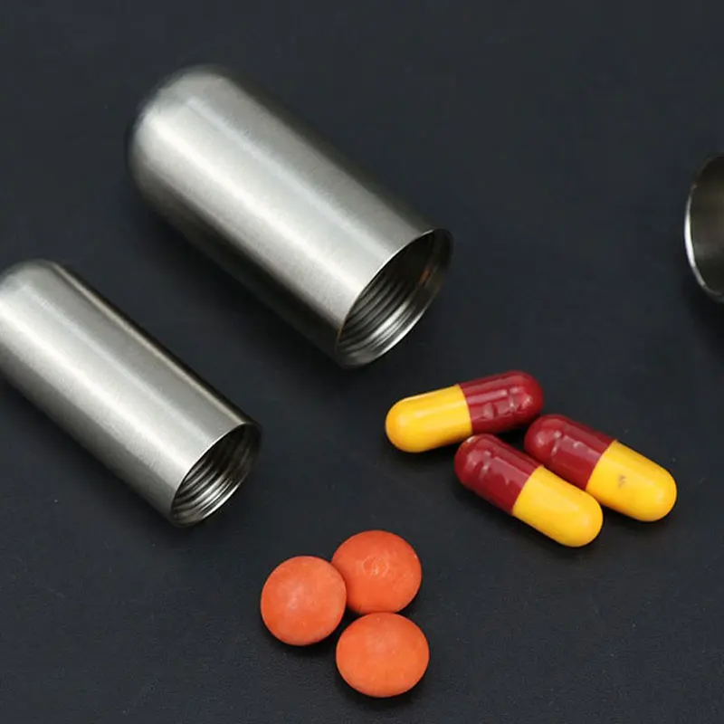 Globetrek° PillCapsule: Rustfritt Stål Pillearrangør