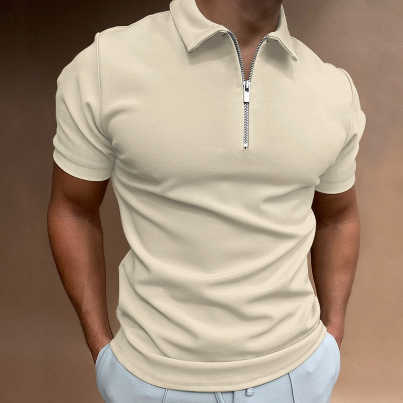 Icone™ ZippedPolo: Klassisk passform Stilfull glidelås-polo