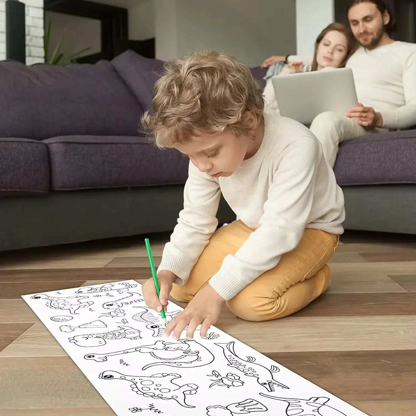 Kletshuts™ ColoringRolls 1+1 GRATIS: Børns Kreative DIY Papir Tegne- Og Farvelægning Ruller