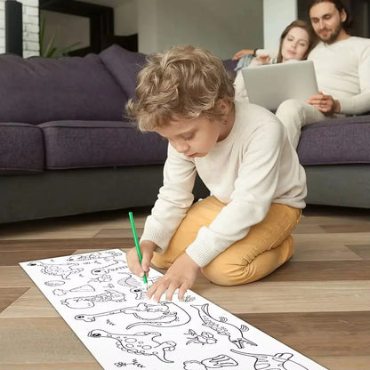 Kletshuts™ ColoringRolls 1+1 GRATIS: Børns Kreative DIY Papir Tegne- Og Farvelægning Ruller