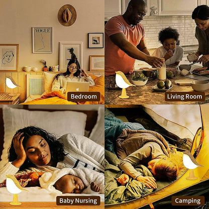 Ledsen™ BirdLamp - Bærbar Fjernbetjent LED Nattelys Sengekanten Fugl Lampe