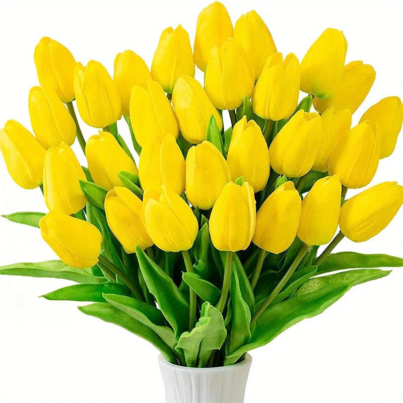 ArtificialTulips: Realistisk Skjønnhet Kunstig Blomsterdekorasjon Tulipansett