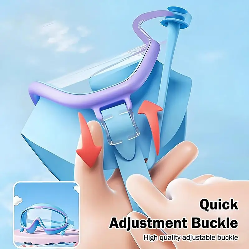 SoftGoggles 1+1 GRATIS: Stort Ramme Vandtæt Anti-Dug Sæt Bløde Goggles