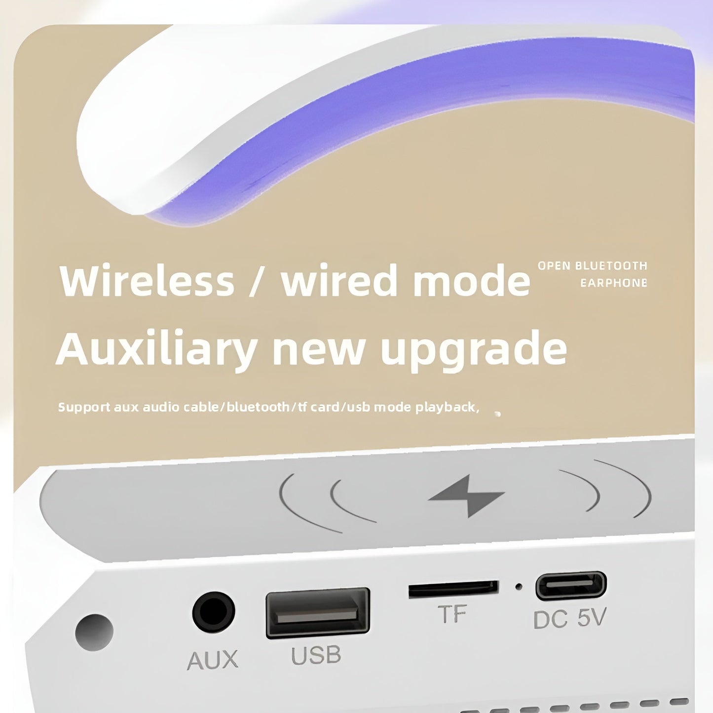 Ledsen™ Relaxi: Smart Avslapning Lys Atmosfære Bluetooth-høyttaler og Lader