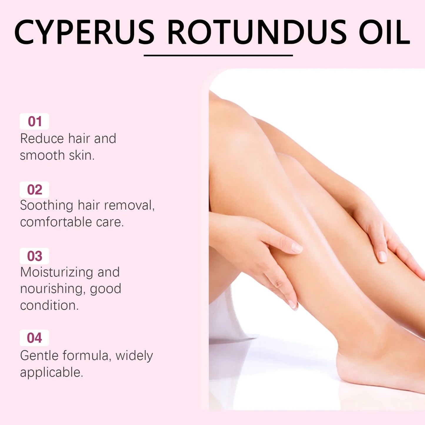 HairInhibitor 1+1 GRATIS: Cyperus Rotundus Fjernelse Og Vækstolie Hårinhibitor