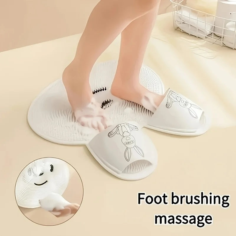FootScrubber™ - Kaninformet Brusefodskrubber Og Massagemåtte