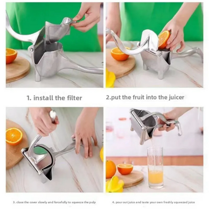 Globetrek° ManualJuicer: Premium Aluminium Hånd Presse Frisk Frugt Manuel Juicer