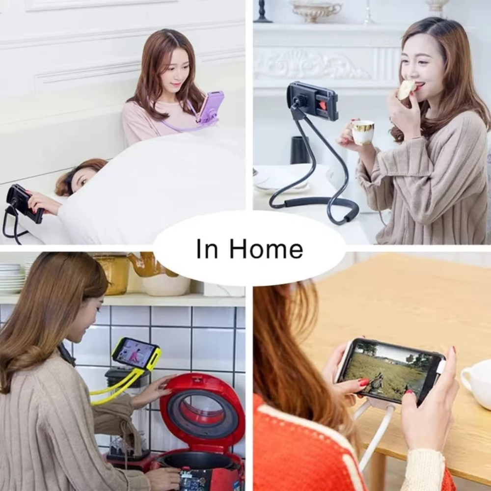 Holder360° WearableHolder 1+1 GRATIS – Justerbar Håndfri Komfort Bærbar Nakketelefonholder