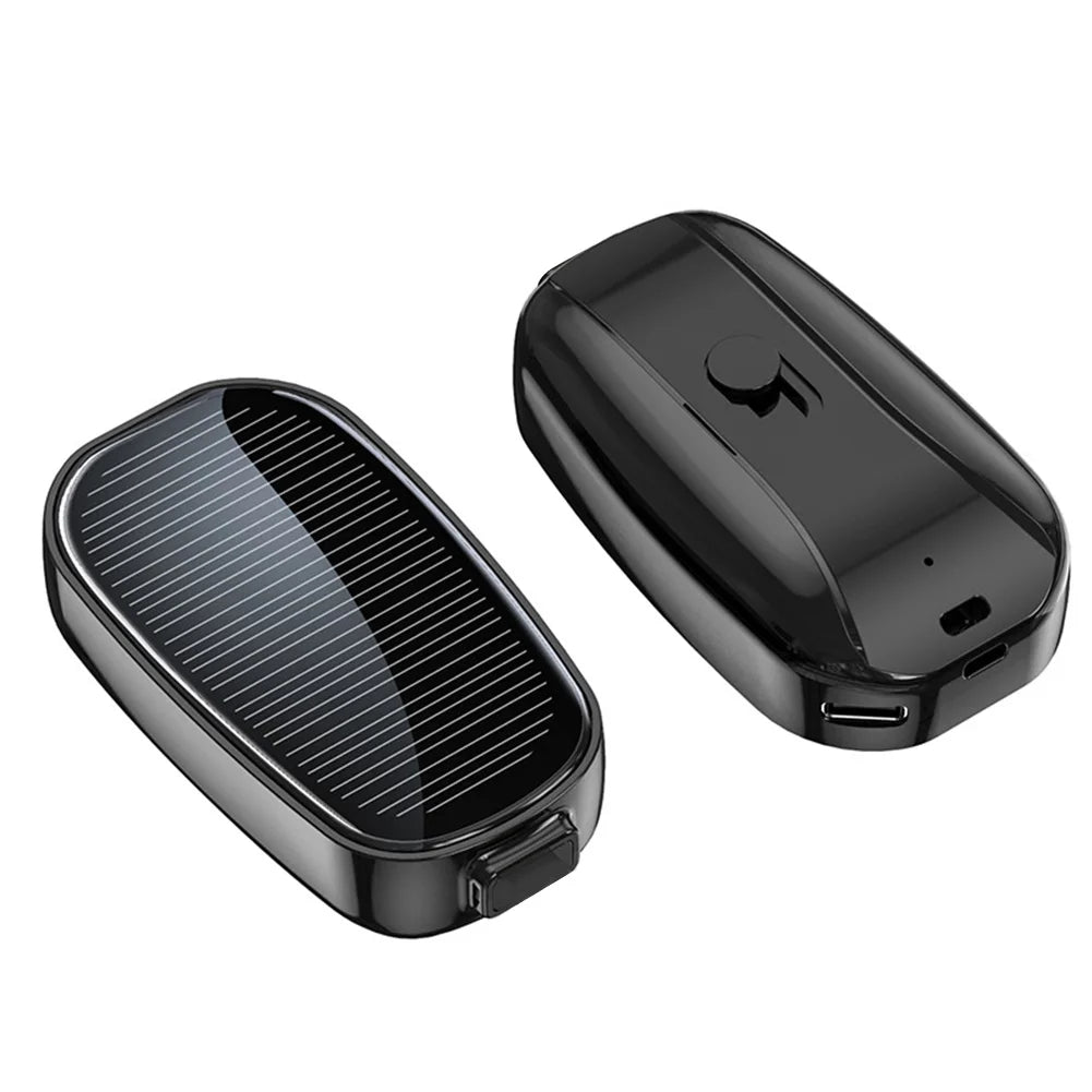 MiniPowerBank: 1200mAh Solenergi Nøkkelkjede Strømbank