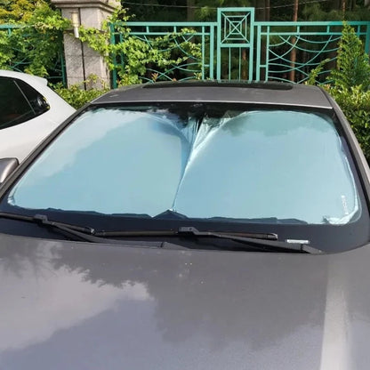 CarSunshade 1+1 GRATIS - Sammenleggbar Solskjerm Bil Solvisir Varmebeskyttelse Trekk