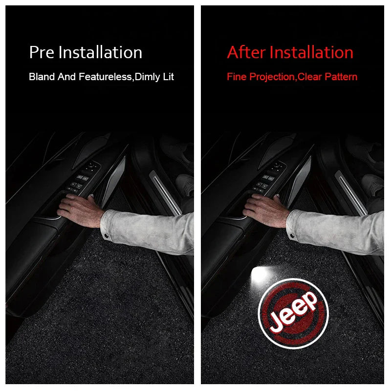 Ledsen™ WelcomeLight 1+1 GRATIS: Smart Laser Velkomstlys Bildørtilbehør