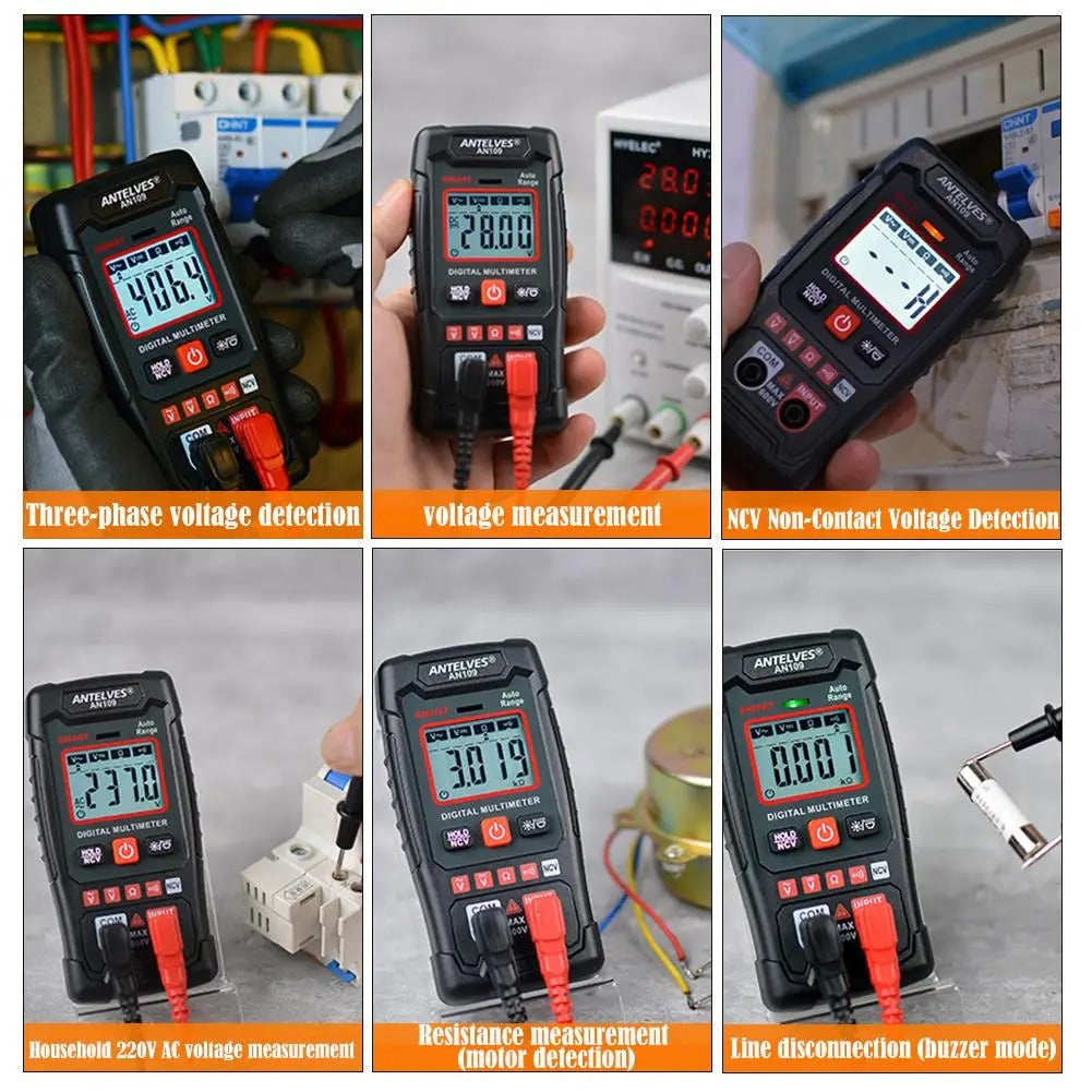 VoltageMultimeter - Høy Presisjon Spenning Og Frekvens Digital Multimeter Tester