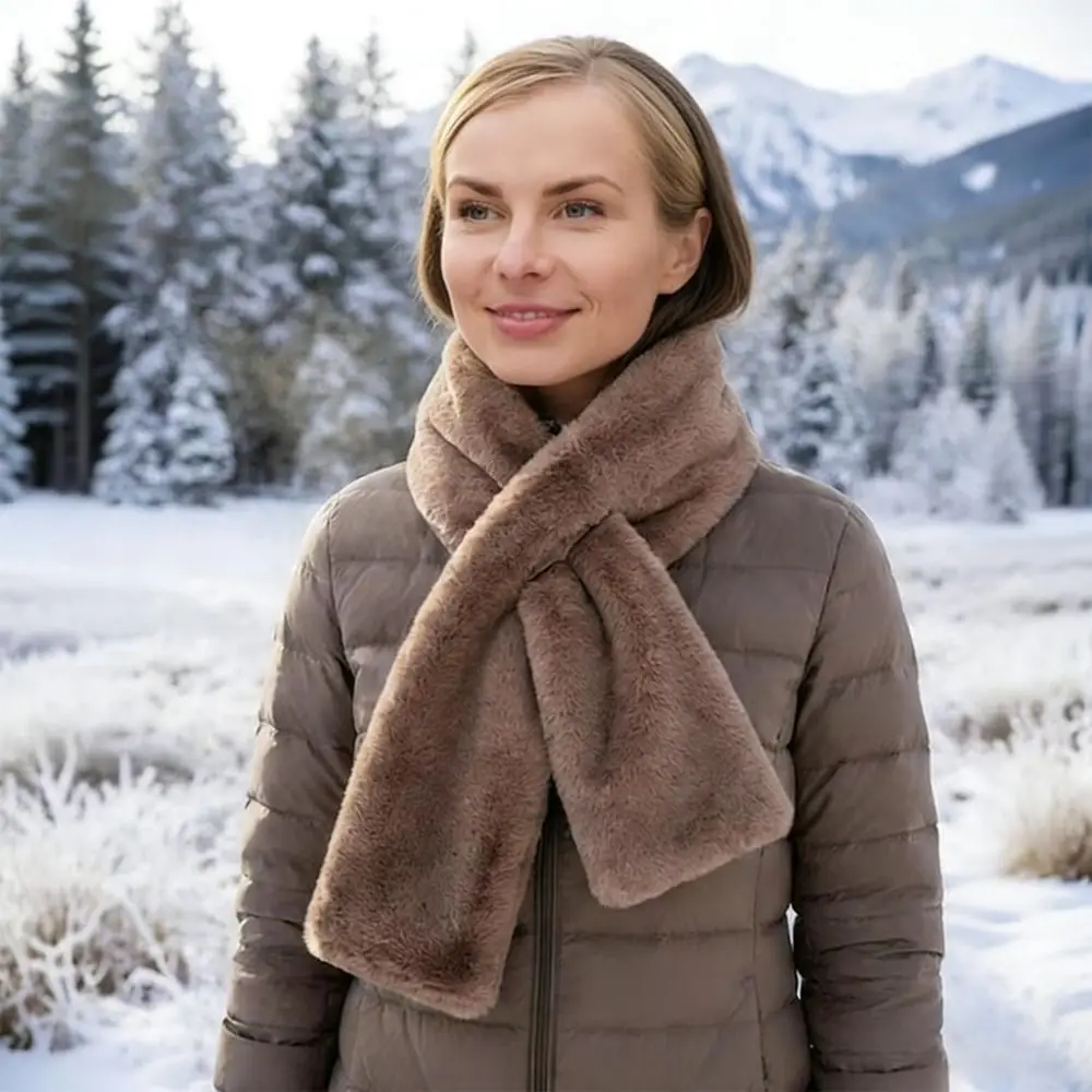Icone™ PocketScarf: Stilfullt vinterhalstørkle med gjennomtrekk og lomme