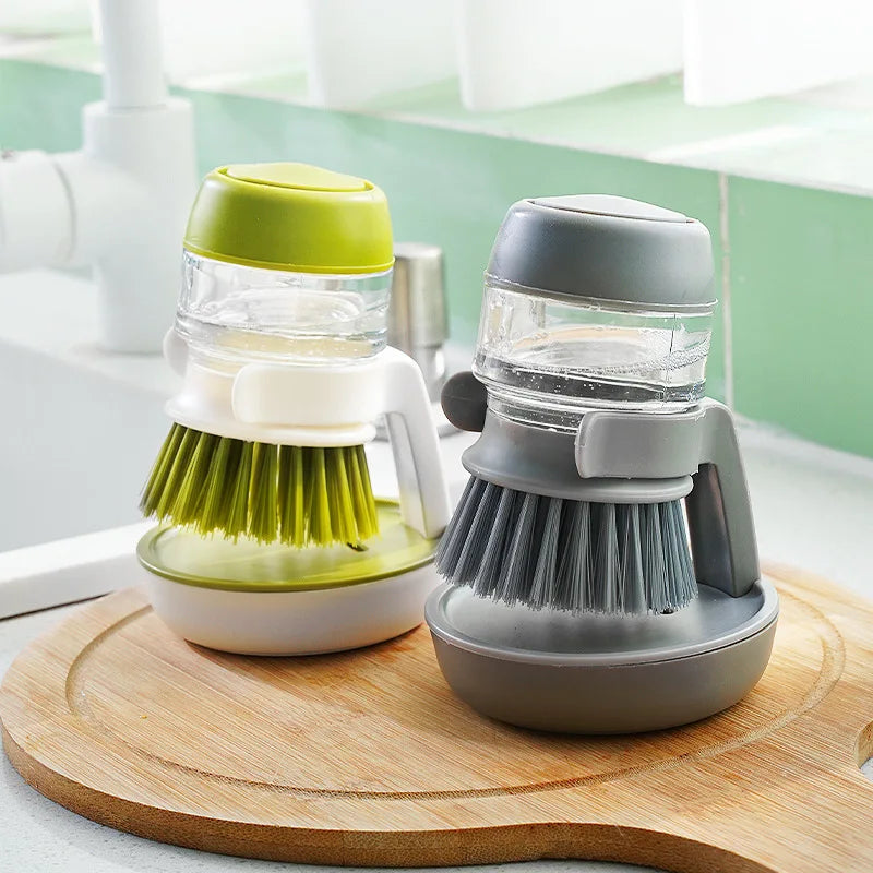 Globetrek° DishwashingBrush 1+1 GRATIS: Nem At Bruge Sæbedispenser Køkken Skrubbe Opvask Børste