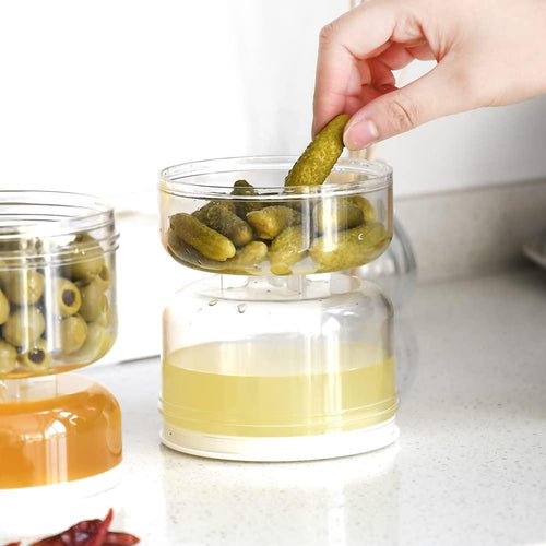 Globetrek° PickleJar - Sylte- og olivenkrukkebeholder med sil