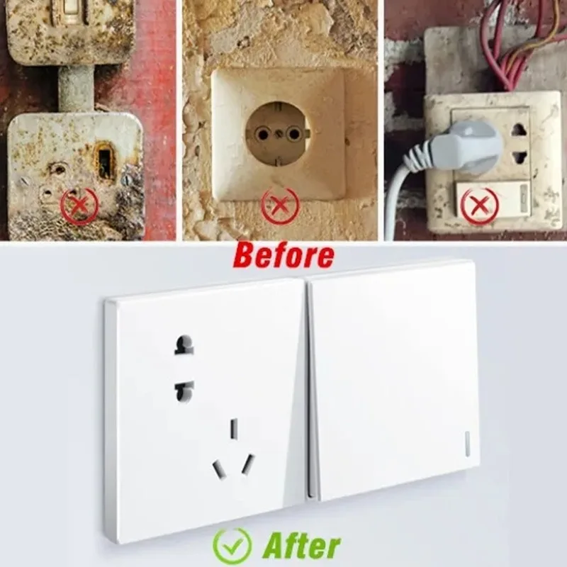 SocketFixer 2+2 GRATIS - Sikker Stikkontakt Passe Let Installation Udtag Reparation Beslag Fixer