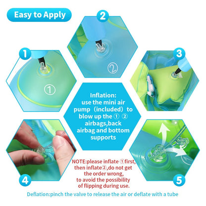 Kletshuts™ BabyFloat: Babybassengflyter med innebygd solskjerm