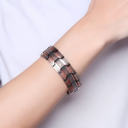 Jewelance™ MagneticBracelet 1+1 GRATIS: Premium Tre-rads Design Magnetisk Armbånd