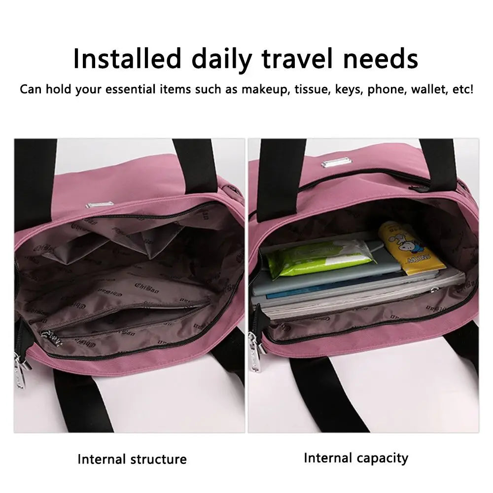Icone™ LightweightBag: Multi-Compartment Stor Kapacitet Letvægts Taske