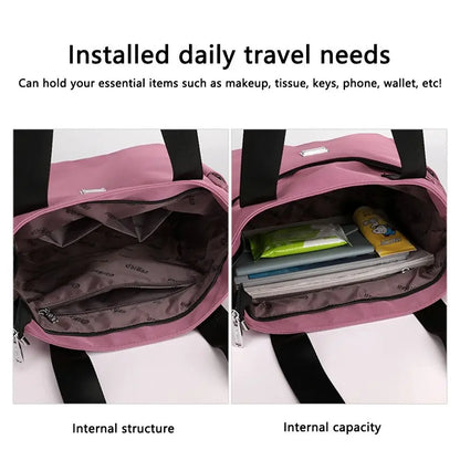 Icone™ LightweightBag: Multi-Compartment Stor Kapasitet Lettvektsveske