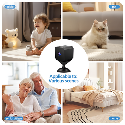 Globetrek° CompactCamera: Trådløs HD Natsyn Hjem Monitor Kompakt Kamera