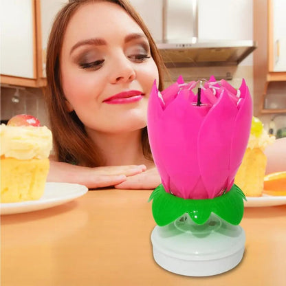 FlowerCandle 1+1 GRATIS: Magisk Blomst Bursdagslys