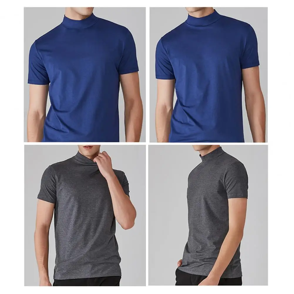 Icone™ FitShirt 1+1 GRATIS: Herre Smal Passform Høy Hals Avslappet Skjorte