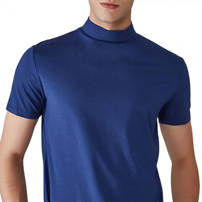 Icone™ FitShirt 1+1 GRATIS: Herre Smal Passform Høy Hals Avslappet Skjorte