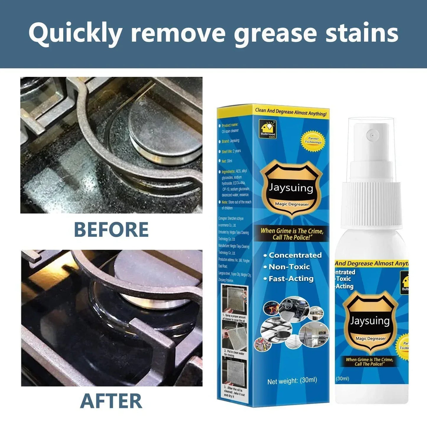 Cleaner Pro° AntiGrease 1+1 GRATIS: Fettfjerner Spray