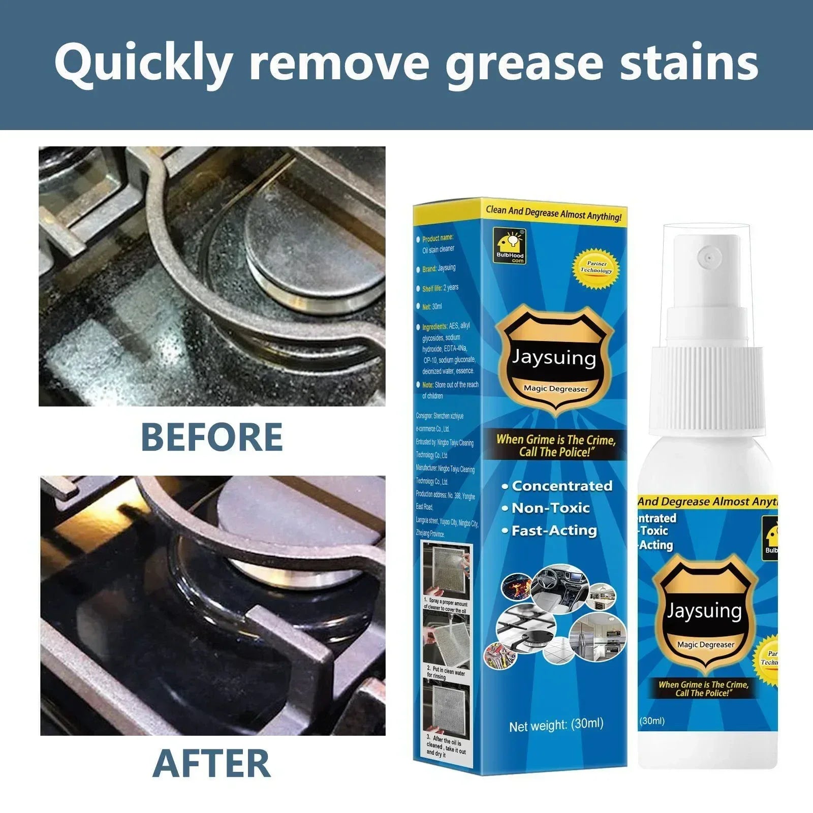 Cleaner Pro° AntiGrease 1+1 GRATIS: Fettfjerner Spray