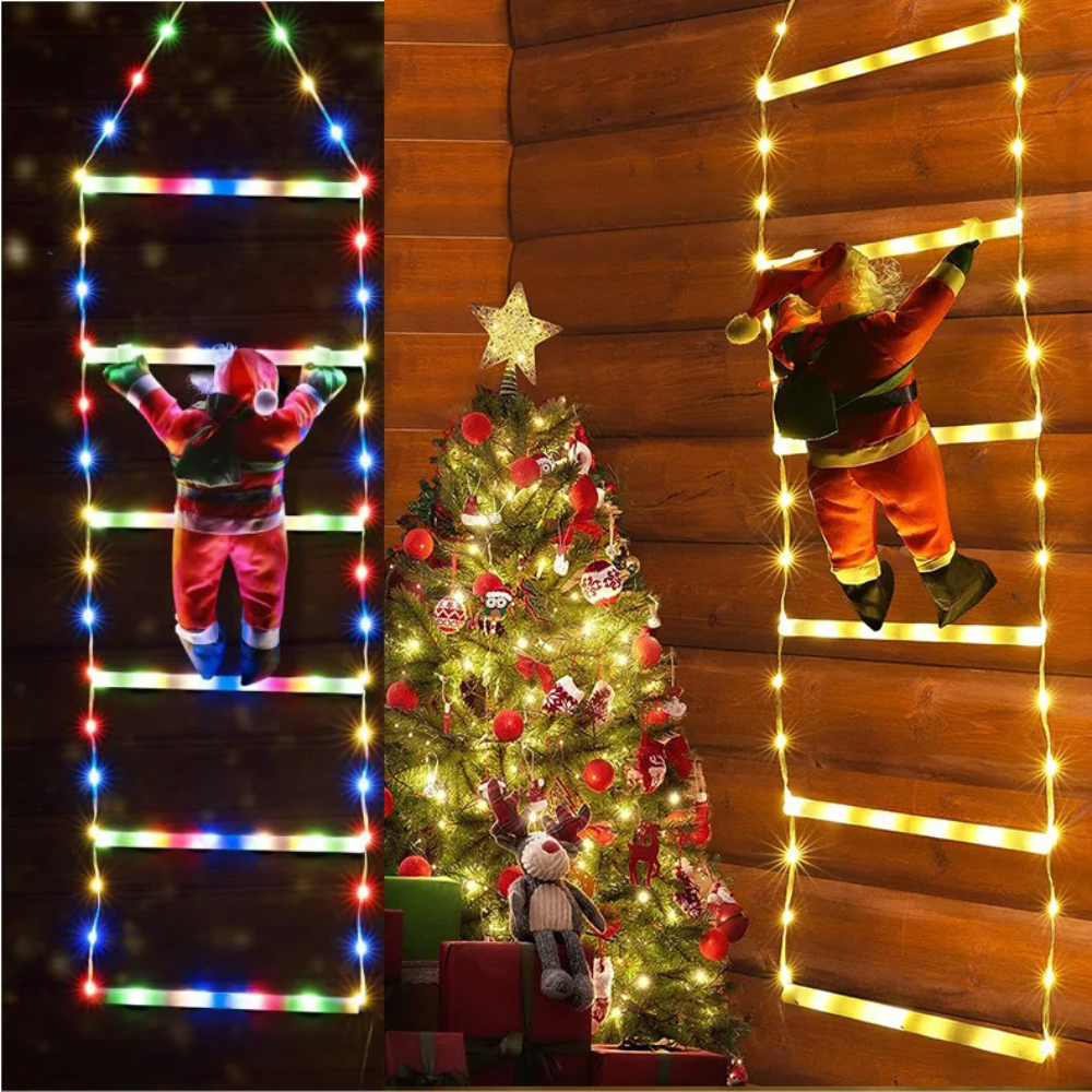 Ledsen™ ChristmasLadder: Slitesterk Utendørs LED Julestige Lysdisplay