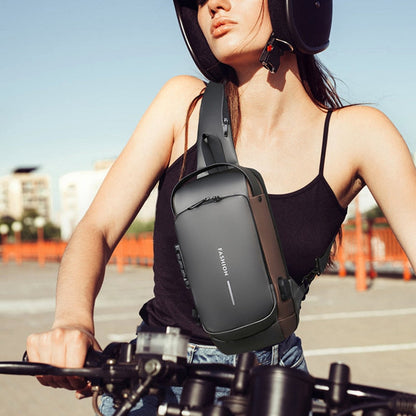 Icone™ Bag | Nytt design Crossbody SideBag Tyverisikker med Lader