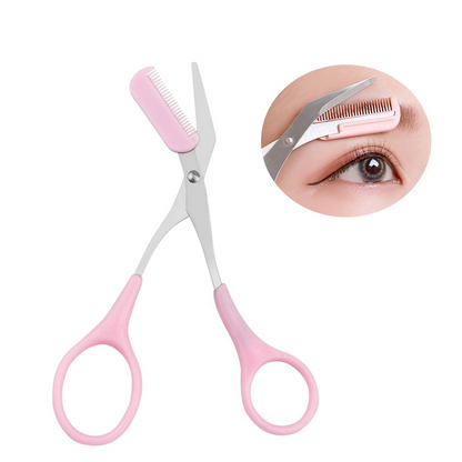 EyebrowScissors™ – Ergonomiske Præcisions Øjenbrynssaks Og Sikkerhedskam