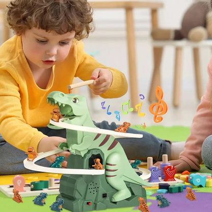 Kletshuts™ DinoSlide: Automatisk Dino Slide Spor Leketøy For Barn