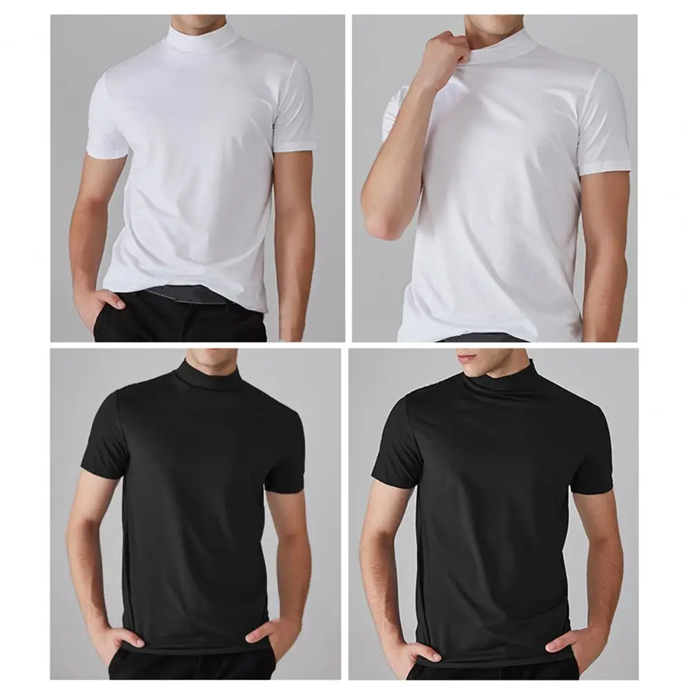Icone™ FitShirt 1+1 GRATIS: Herre Smal Passform Høy Hals Avslappet Skjorte