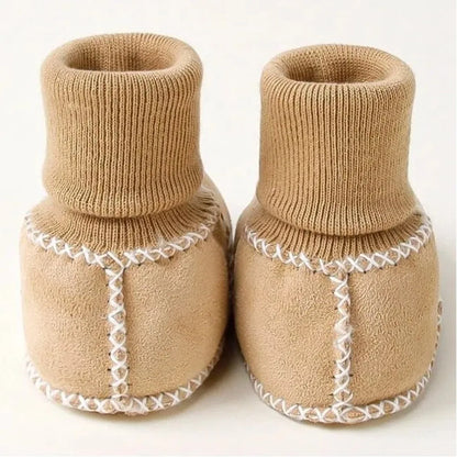 Happy™ InfantSocks 1+1 GRATIS: Elegante Varme Ruskind Krybbesikre Spedbarnssokker