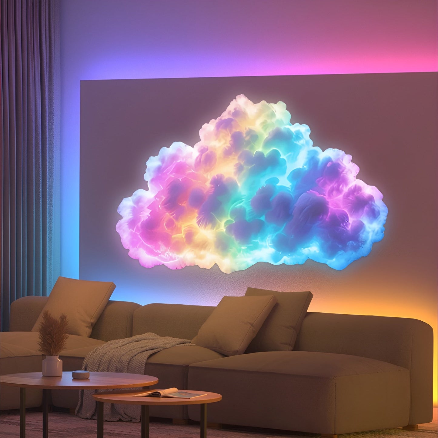 Ledsen™ CloudLight: Multifunktionel Ambiance Belysning Sky Lys