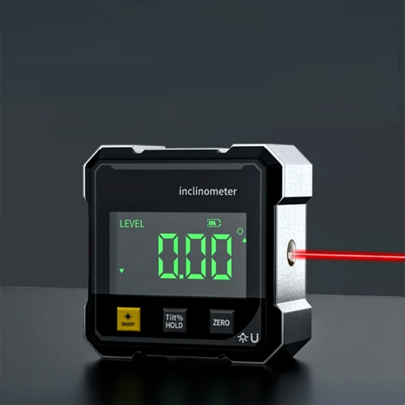Globetrek° DigitalInclinometer: Digital Magnetisk Side Laser Hellingsmåler