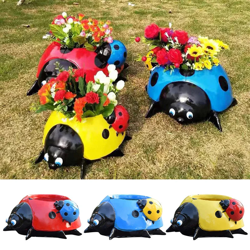 LadybugPot 1+1 GRATIS: Fargerik Marihøne Blomsterpotte
