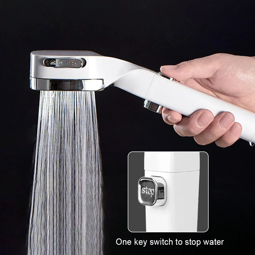 Borhe® HandyShower: 4 Tilstander Pausebart Dusjhode