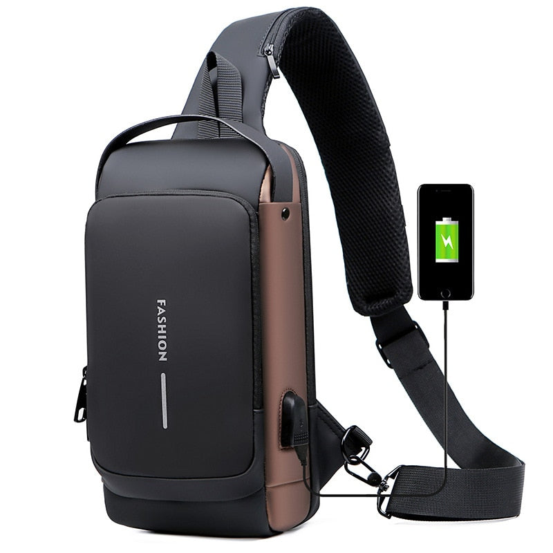 Icone™ Bag | Nytt design Crossbody SideBag Tyverisikker med Lader