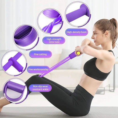 BandTrainer 1+1 GRATIS: Elastisk Lett-Å-Bære Fitness Pedalbåndtrener