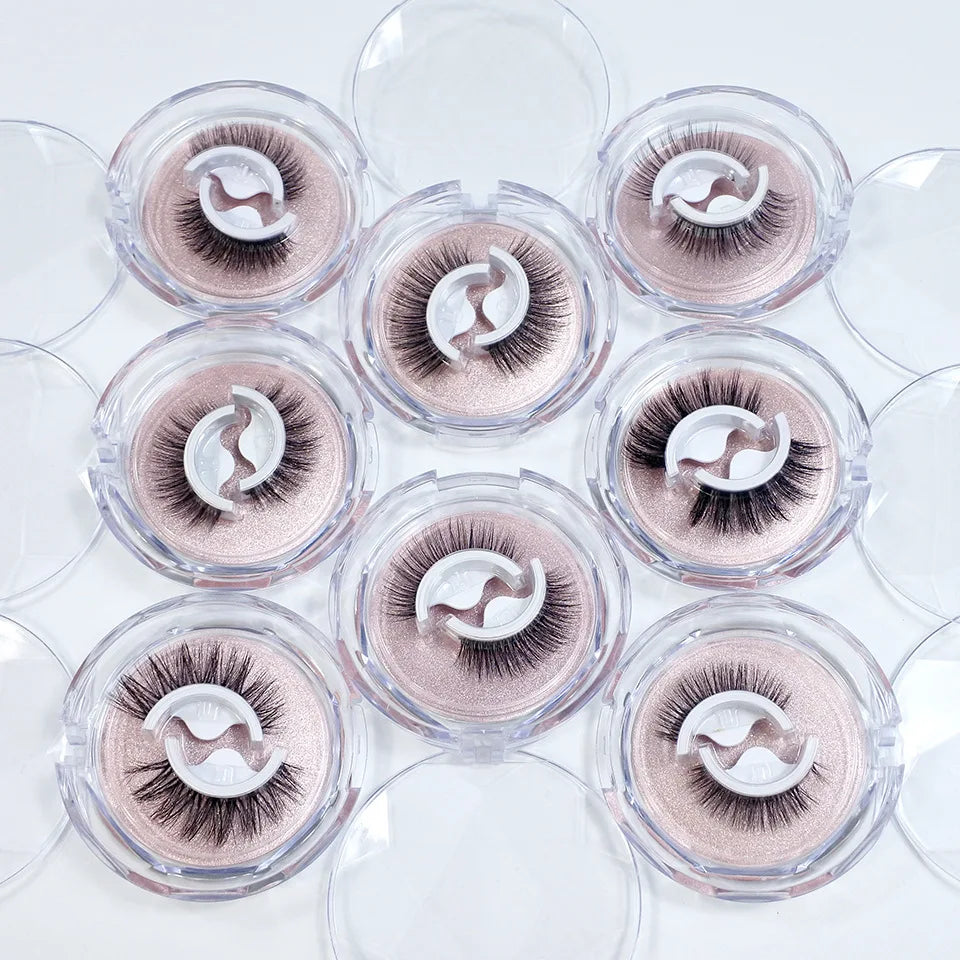Rose® FalseLashes 1+1 GRATIS: Gjenbrukbare Selvklebende Øyevipper