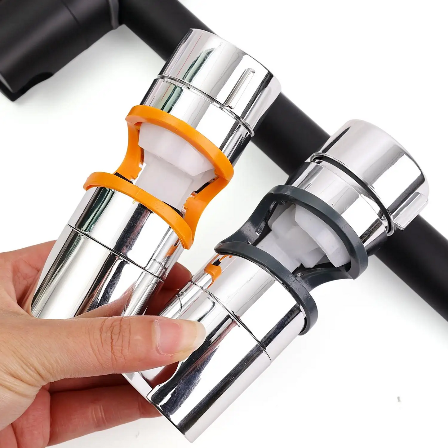 GlideHold® ShowerHolder 1+1 GRATIS: Universal Fit Enkelt-Justerbar Dusjholder Brakett