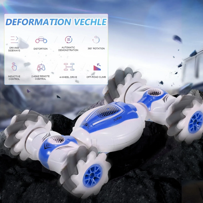 Kletshuts™ SpinningCar: 4WD Terrenggående Dobbel Kontrollmodus Stunt Spinnende Bil
