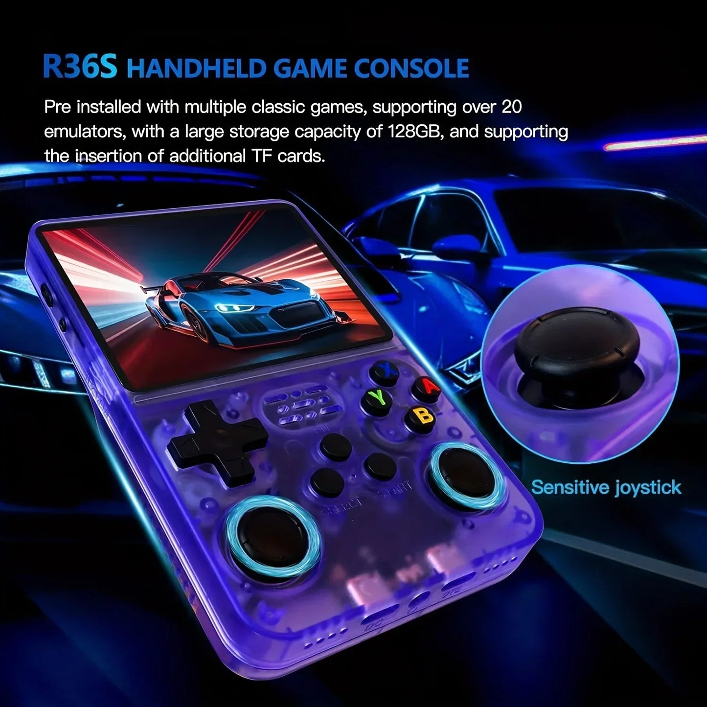 Kletshuts™ GameConsole: Genopladelig Klassisk Håndholdt Arkadespil Console